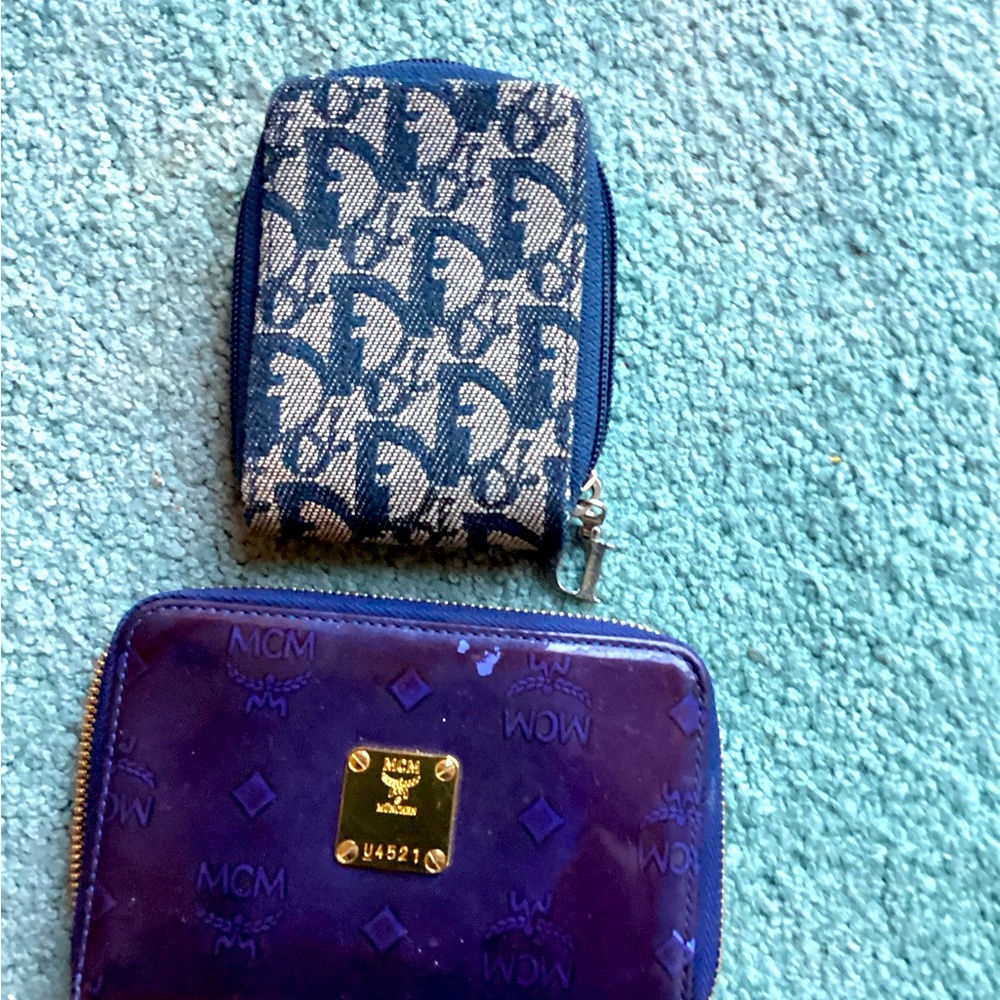 short wallet original Vintage MCM. Note: Dior is no longer available.